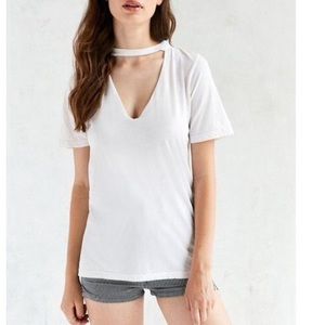 Never Worn Cut Out V-Neck Tee